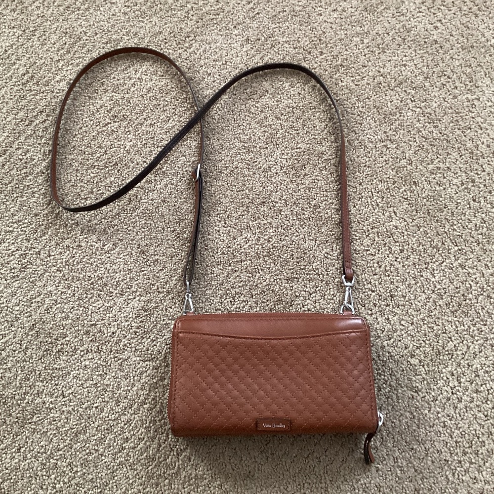Vera Bradley leather wallet clutch crossbody